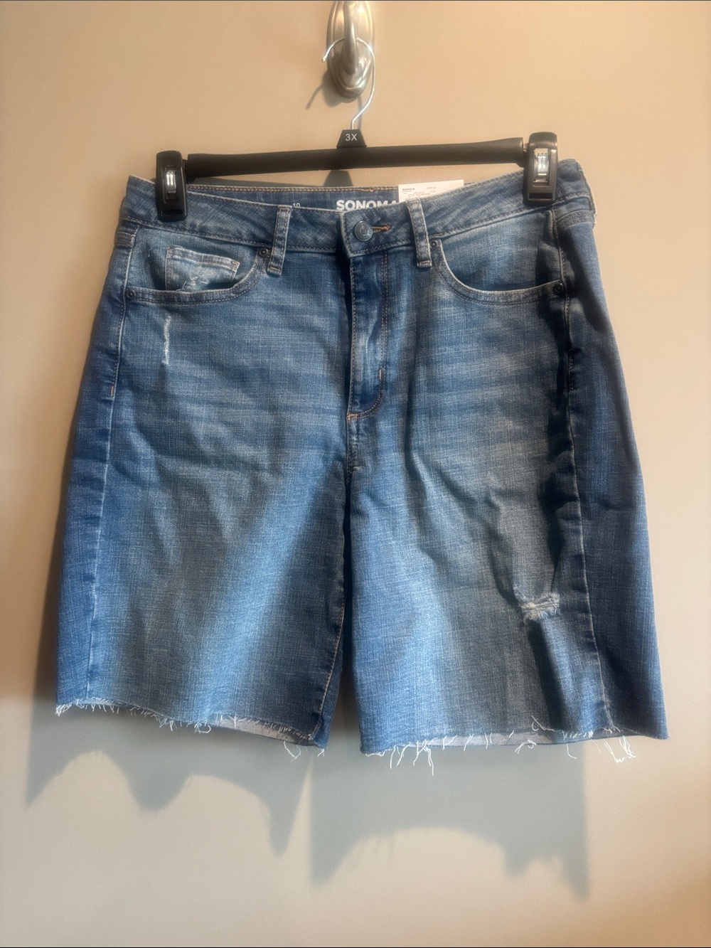 Sonoma Light Blue Distressed Denim Shorts